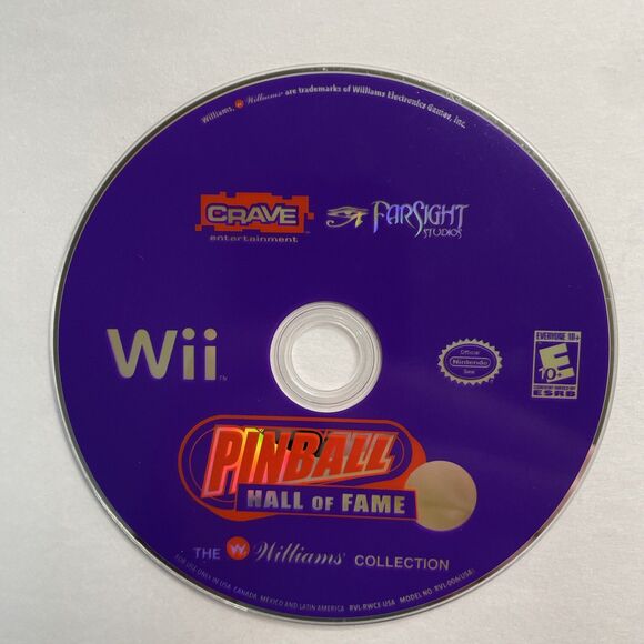 Pinball Hall of Fame: The Williams Collection (Nintendo Wii, 2008) Disc Only - Picture 1 of 6